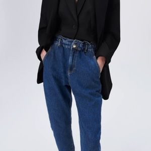 ZARA NWT • paperbag baggy pants